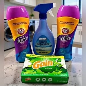 Laundry Beads, Dryer Sheets & Fabric Refresher -Arm & Hammer, Gain, True Living